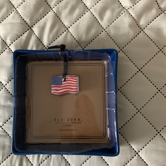 Rae Dunn Other - NWT Rae Dunn Let Freedom Ring Napkin holder and weight.